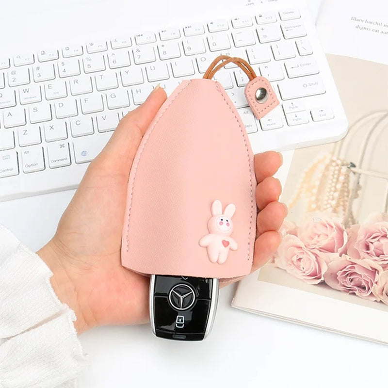 Leather Car Key Case Cover