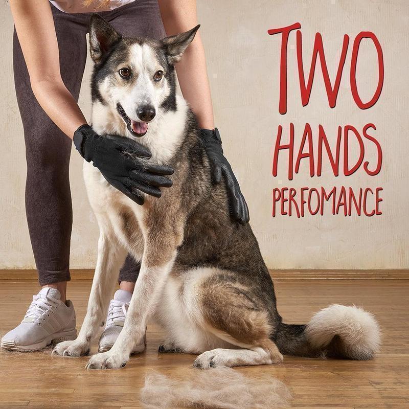 Hirundo® Pet Grooming Gloves For Cats, Dogs & Horses - ( 1 pair )