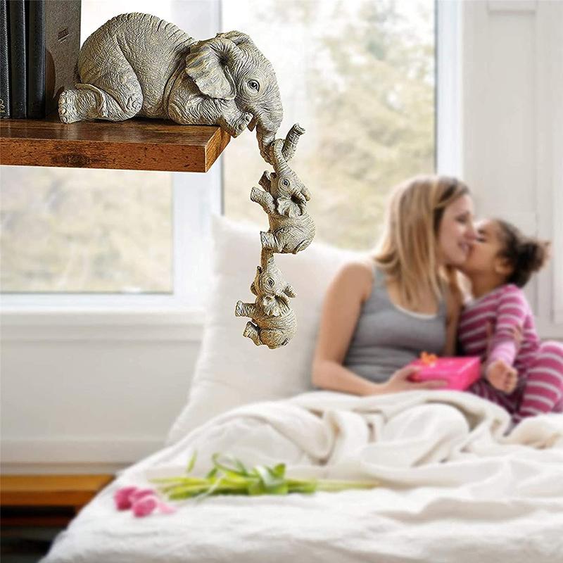 On Sale! >>Elephant sitter hand-painted figurines