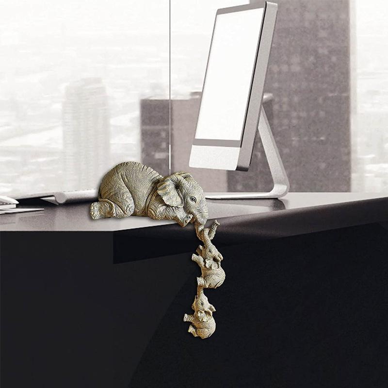 On Sale! >>Elephant sitter hand-painted figurines