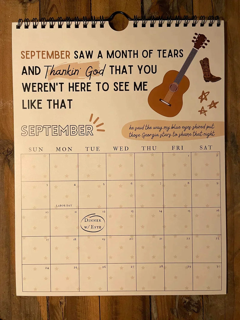 🎤Now we’ve dropped the 2025 TS Lyrics Calendar!