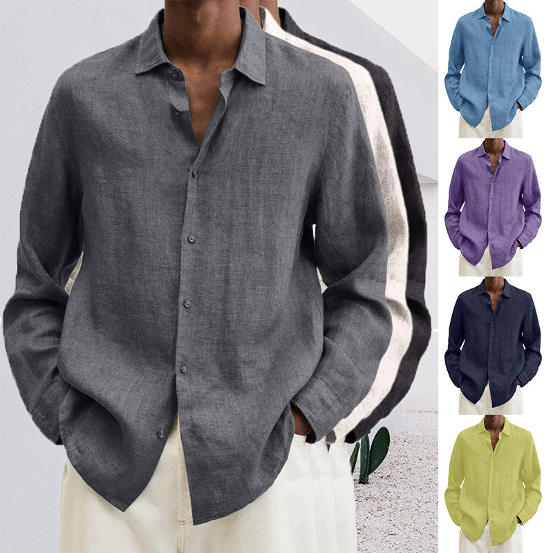 Men's Linen Regular-Fit Shirt