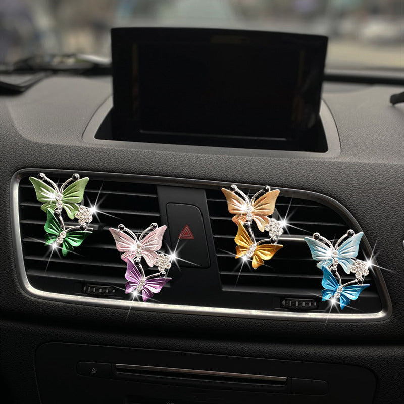 Bling Butterfly Car Accessories, Cute Car Air Freshener