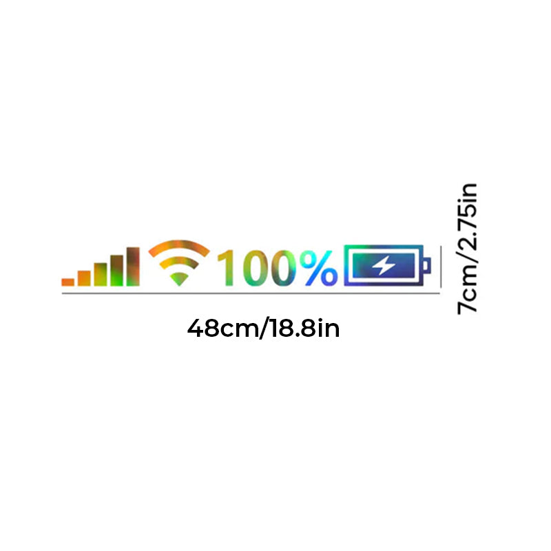 Battery Signal Reflective Sticker