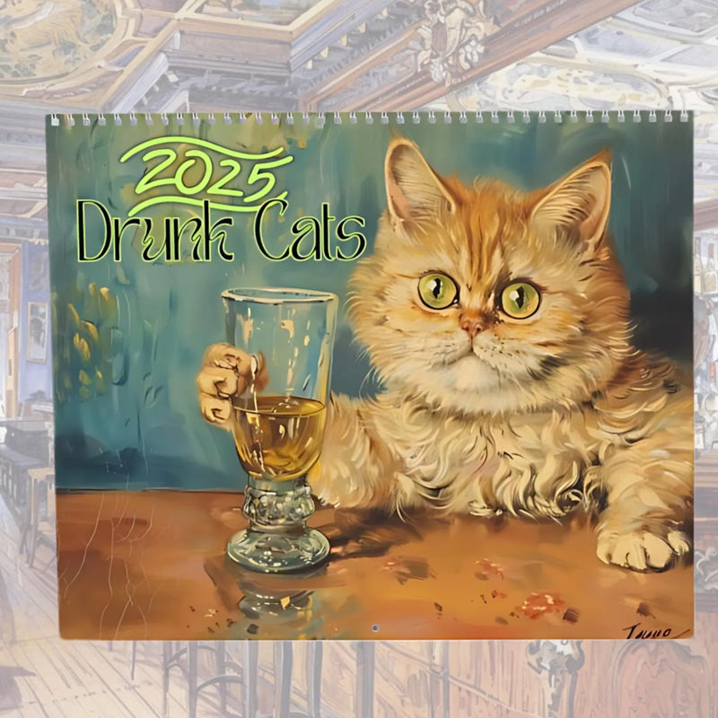 2025 Drunk Cats Calendar