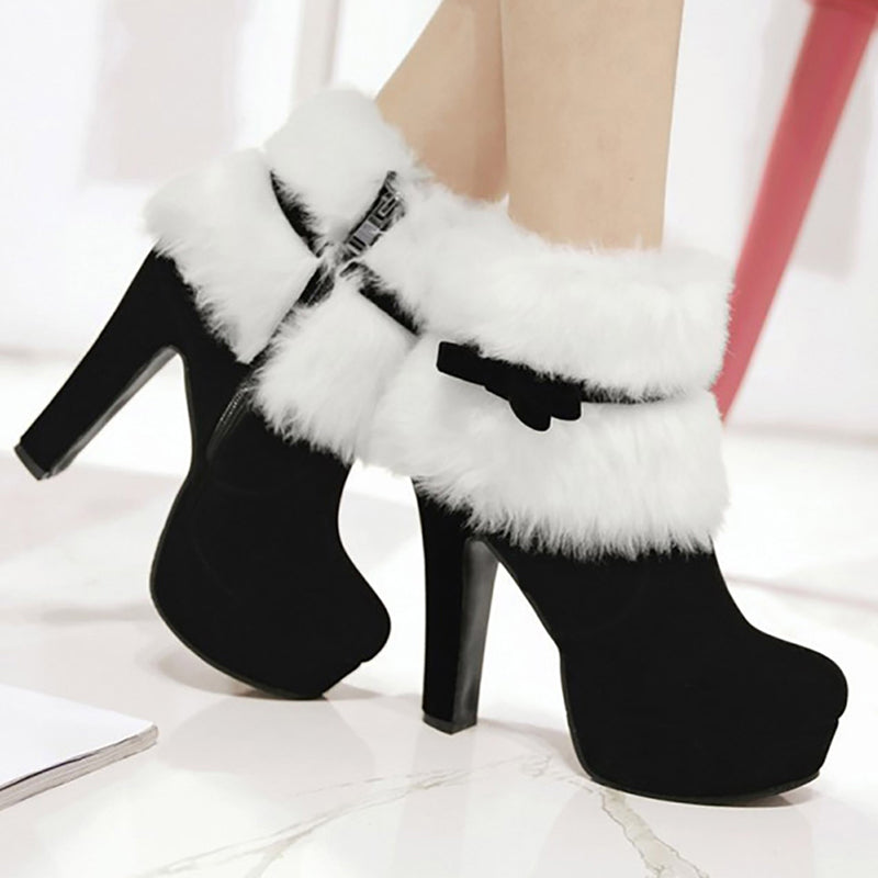 Winter Women Boots Christmas Ankle Boots