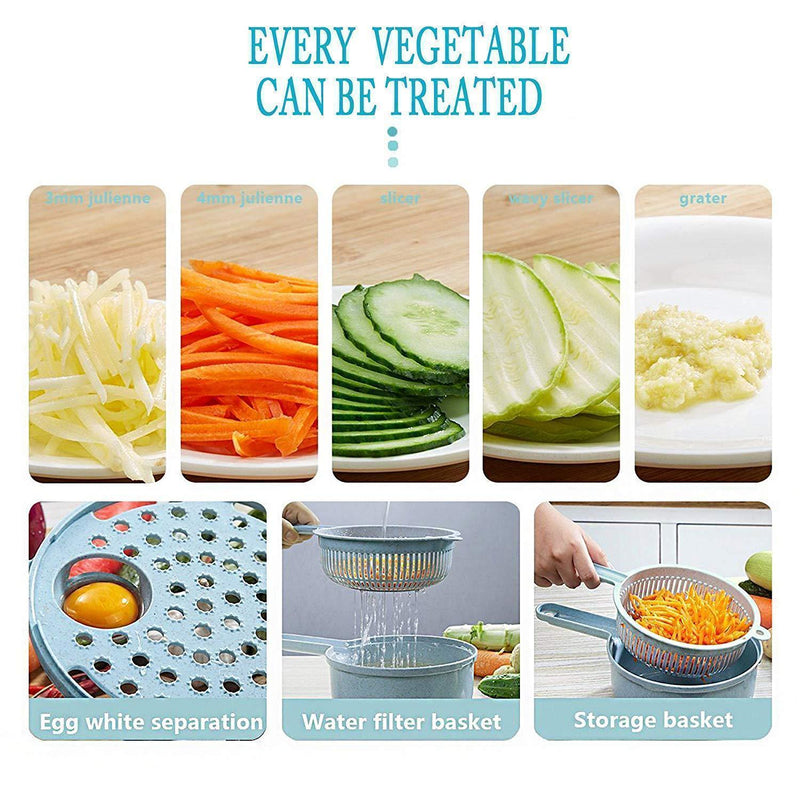 9-IN-1 Multi-Function Vegetable Slicer
