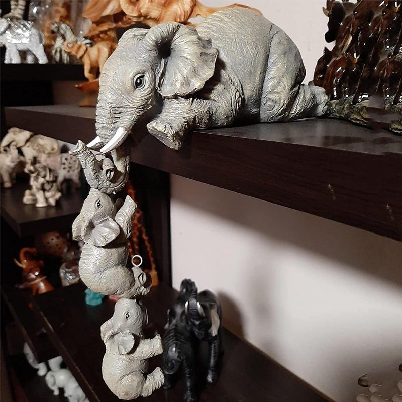 On Sale! >>Elephant sitter hand-painted figurines