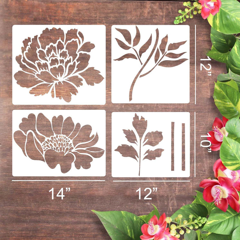 🔥DIY Decoration🌻 - Garden Fence Large Flower Drawing Stencils