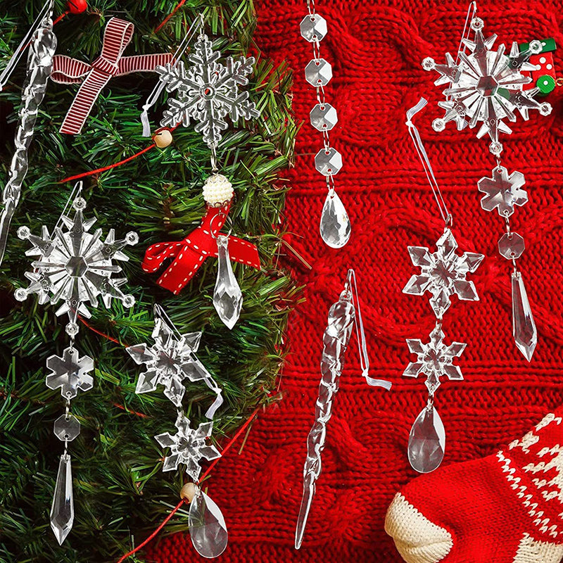 Crystal Christmas Snowflake Ornaments