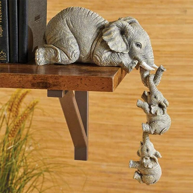 On Sale! >>Elephant sitter hand-painted figurines