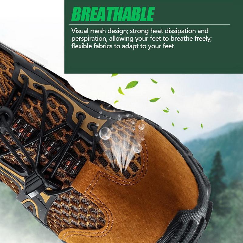 Men's Breathable Mesh Casual Light Outdoor Hiking Shoes