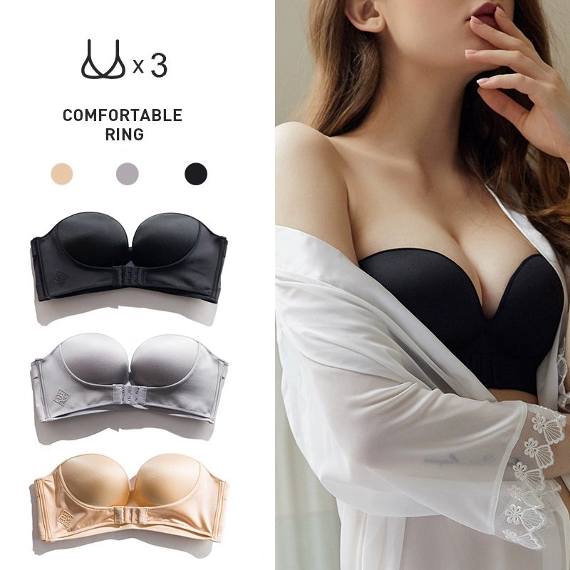 Strapless Front Buckle Lift Bra