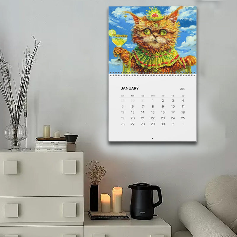 2025 Drunk Cats Calendar