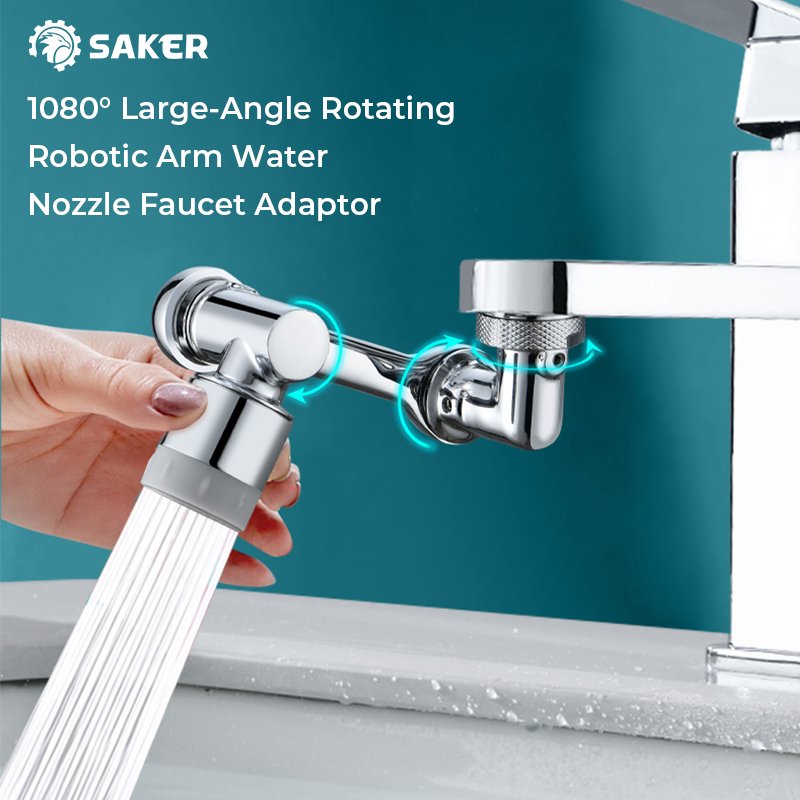 SAKER 1080° LARGE-ANGLE ROTATING SPLASH FILTER FAUCET