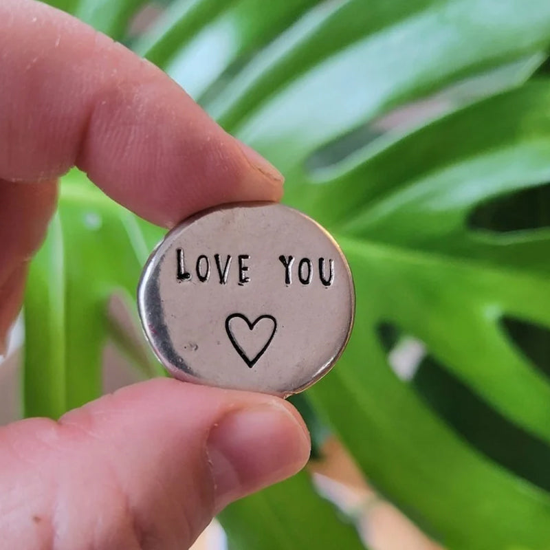 Heartfelt Pewter Pocket Tokens