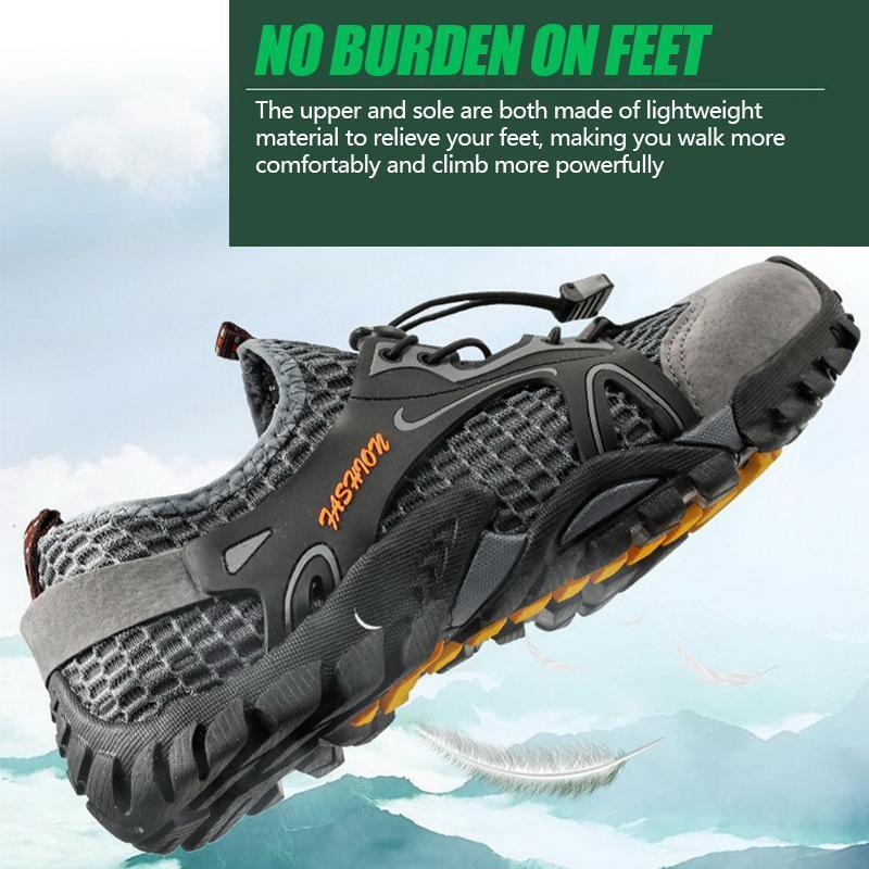 Men's Breathable Mesh Casual Light Outdoor Hiking Shoes