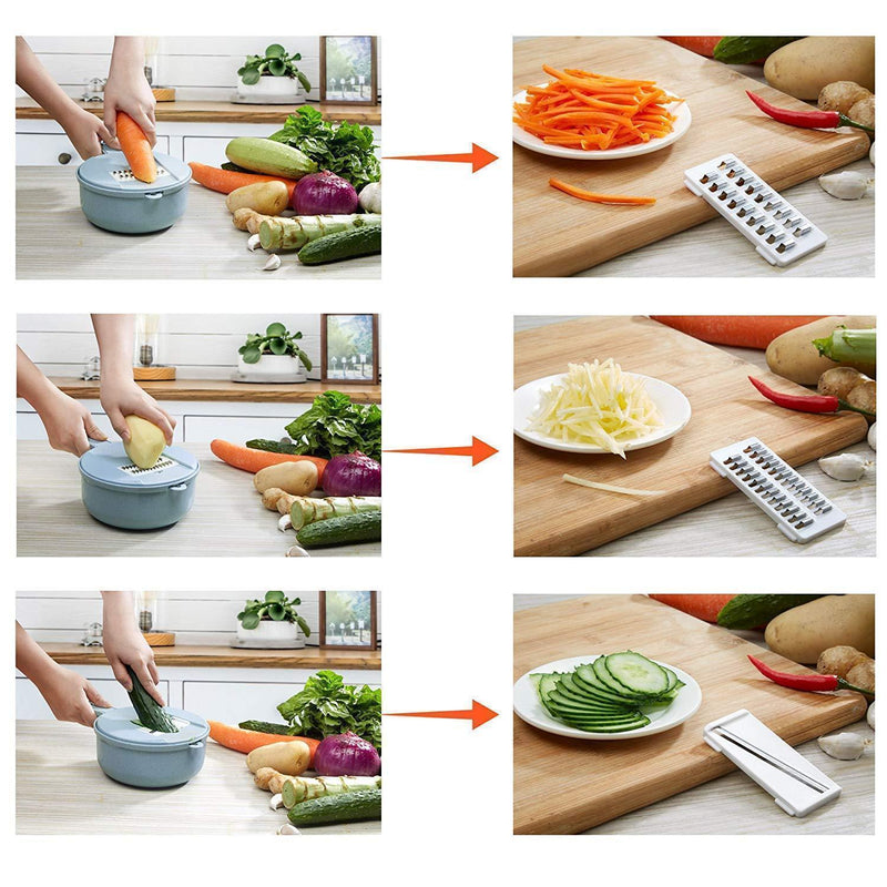 9-IN-1 Multi-Function Vegetable Slicer