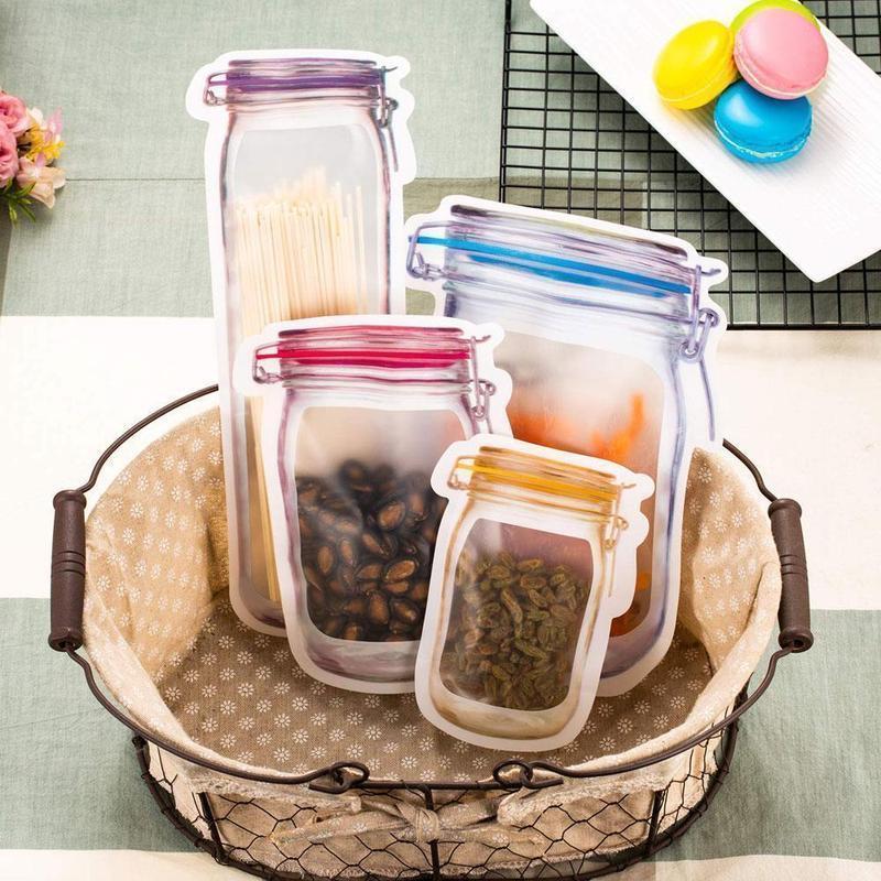 Jar Zipper Bags