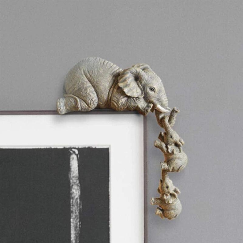 On Sale! >>Elephant sitter hand-painted figurines