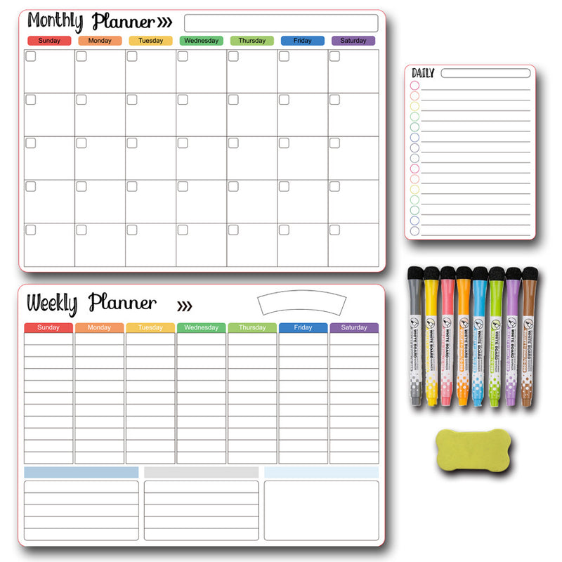 Magnetic Erasable Calendar Set