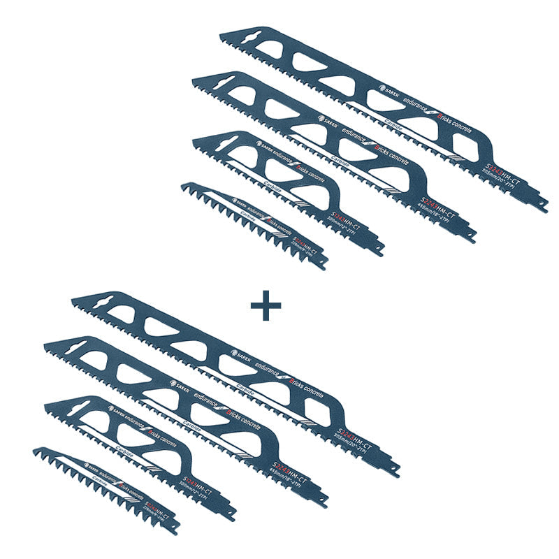 Saker Reciprocating Saw Blade for Cutting Wood, Porous Concrete, Brick